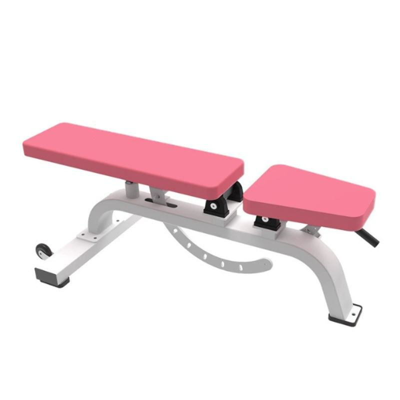 Adjustable Dumbbells - Banc de musculation réglable multifonctionnel rose,