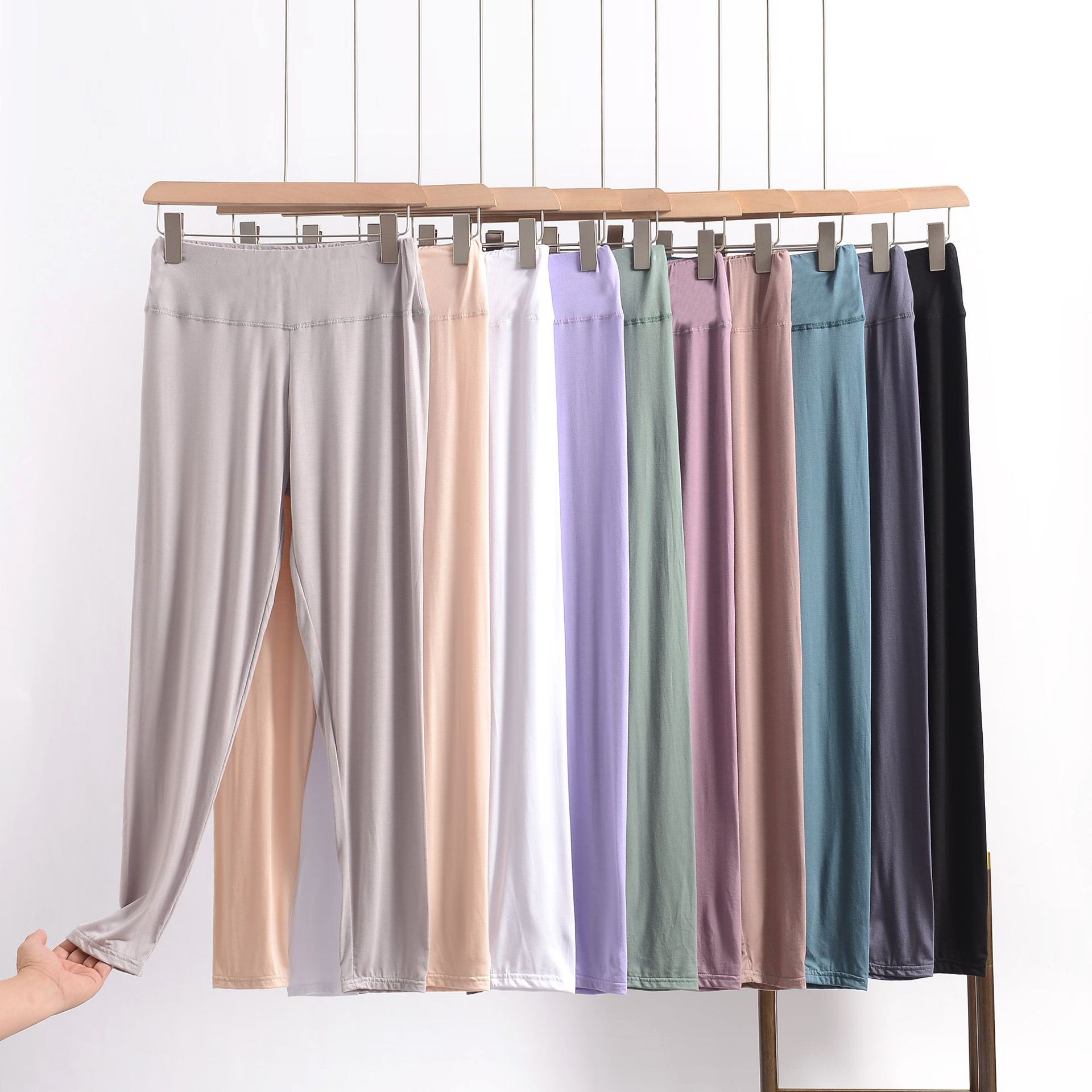 Yoga Fitness Leggings - Leggings Modal d'été grande taille, taille