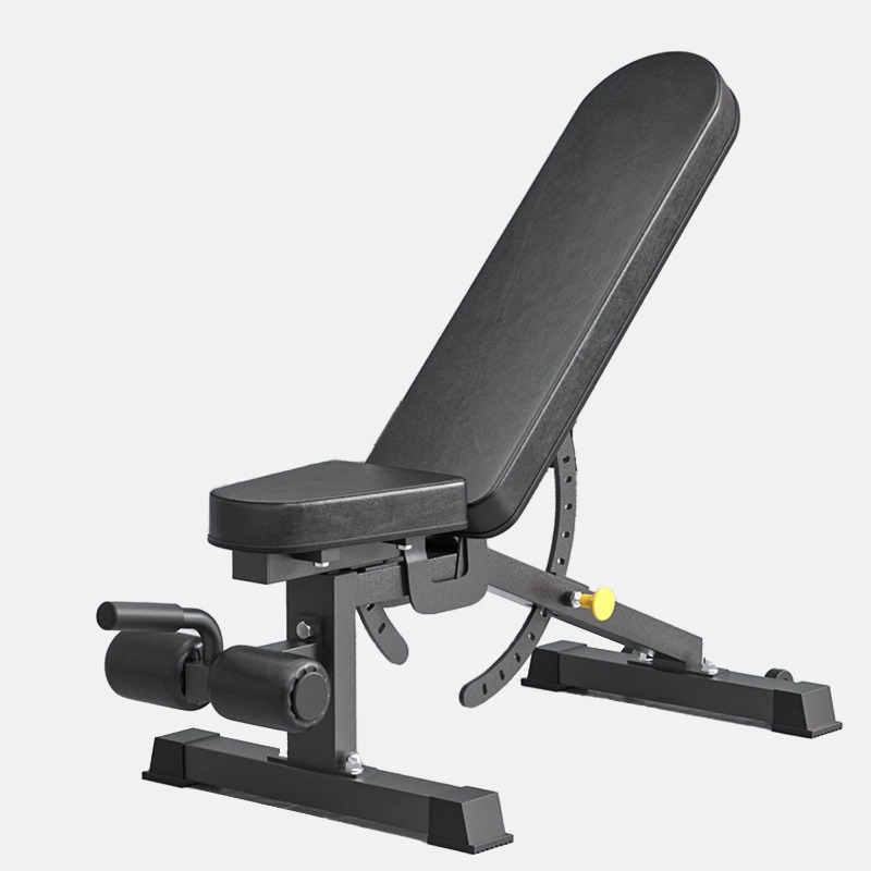 Adjustable Dumbbells - Banc de musculation noir, équipement d'exercice