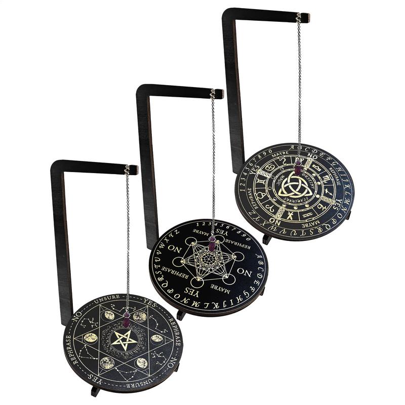 Yoga Fitness Board - Présentoir à pendule en bois, présentoir