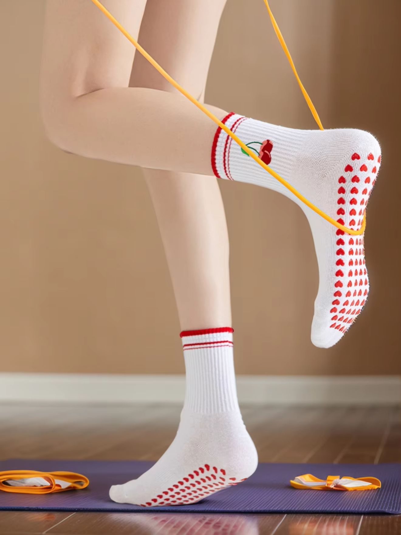 Yoga Fitness Pilates - 1 paire de chaussettes de yoga