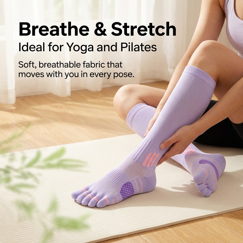 1/6 Paires de Chaussettes Long - Yoga Fitness & Nutrition Llp avis et prix