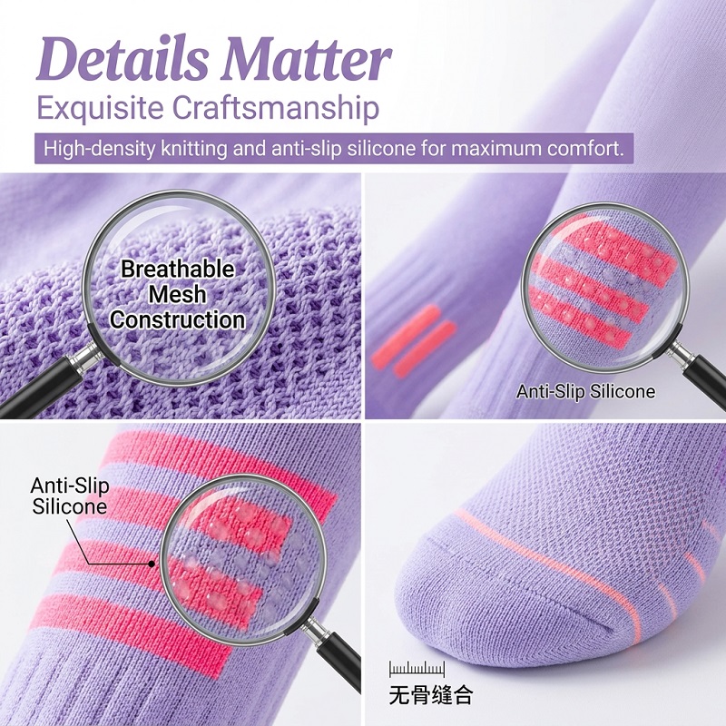 1/6 Paires de Chaussettes Long - Yoga Fitness & Nutrition Llp avis et prix
