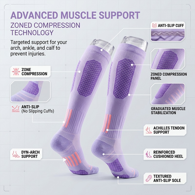 1/6 Paires de Chaussettes Long - Yoga Fitness & Nutrition Llp avis et prix