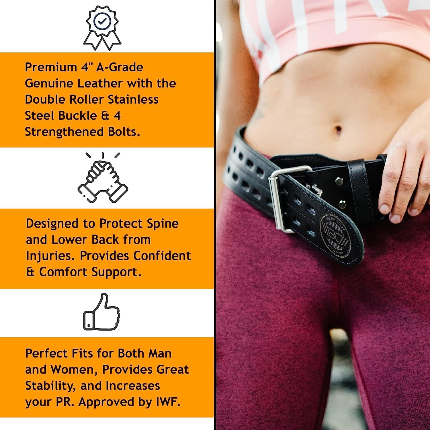 Ceinture de musculation en cui - Weight Lifting Belt avis et prix
